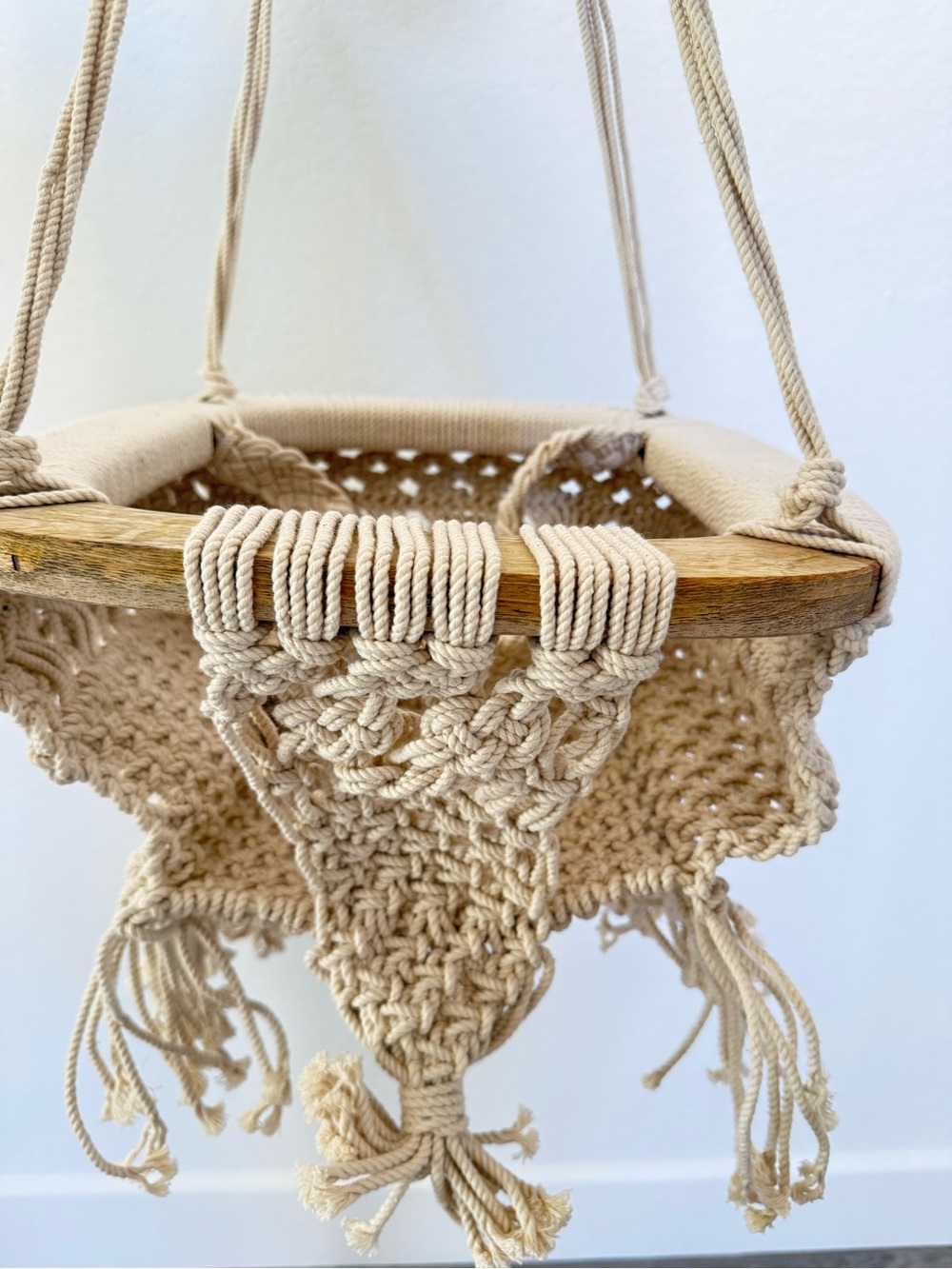 Finn + Emma Organic Cotton Macrame Baby Swing